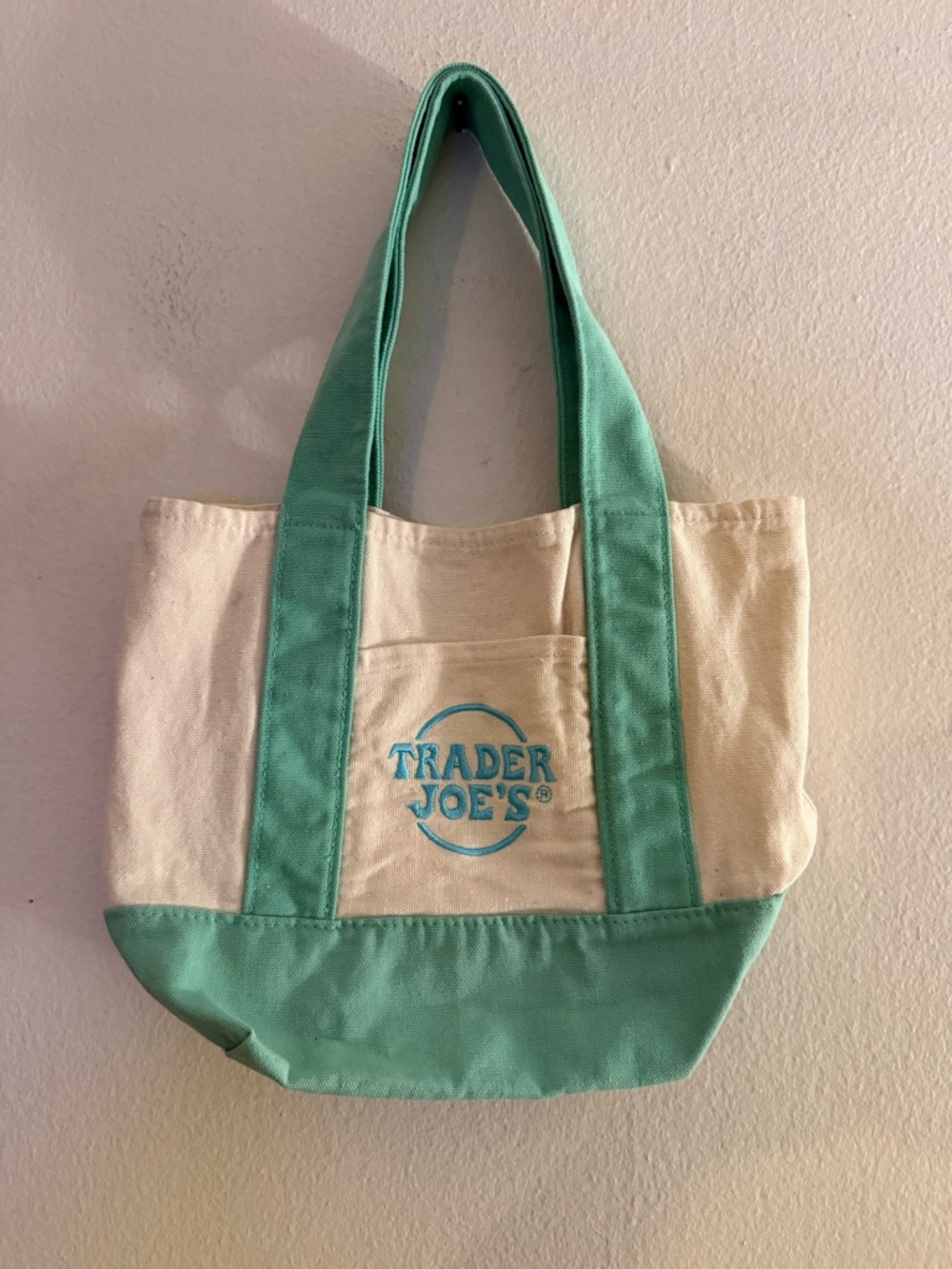 Trader Joe's Mini Pastel Canvas Tote